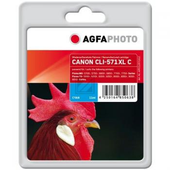 Agfaphoto Tintenpatrone cyan HC (APCCLI571XLC) ersetzt CLI-571XLC