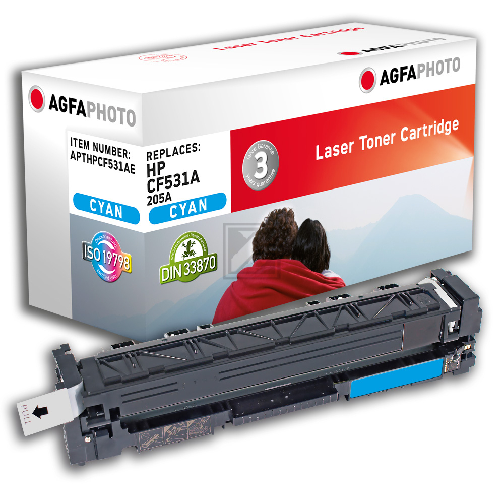 Agfaphoto Toner-Kartusche cyan (APTHPCF531AE) ersetzt 205A