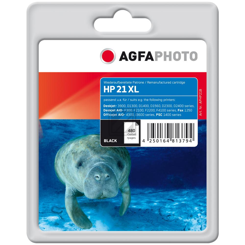 Agfaphoto Tintendruckkopf schwarz (APHP21B) ersetzt 22XL