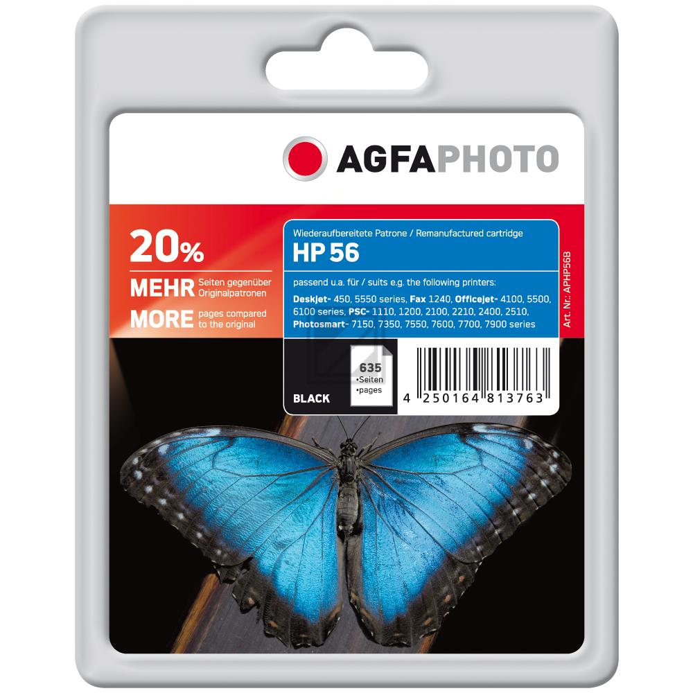 Agfaphoto Tintendruckkopf schwarz HC (APHP56B) ersetzt 56