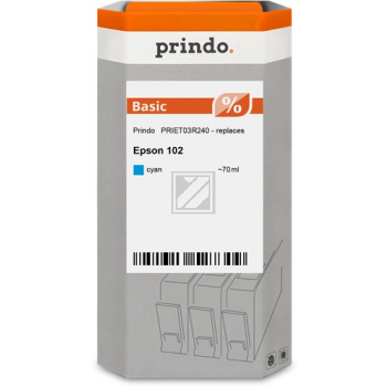 Prindo Tintennachfüllfläschchen (Basic) cyan (PRIET03R240) ersetzt 102