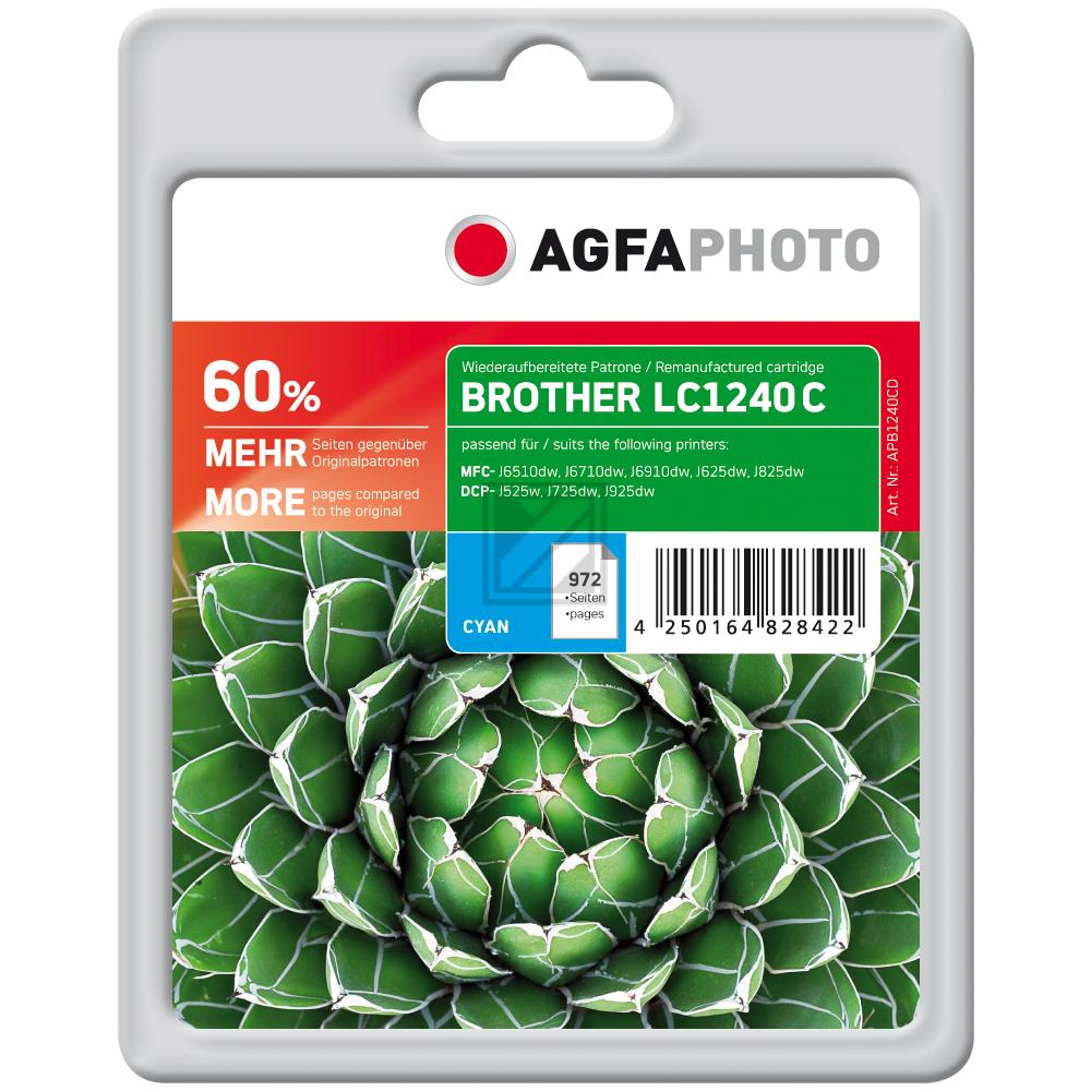Agfaphoto Tintenpatrone cyan (APB1240CD) ersetzt LC-1240C