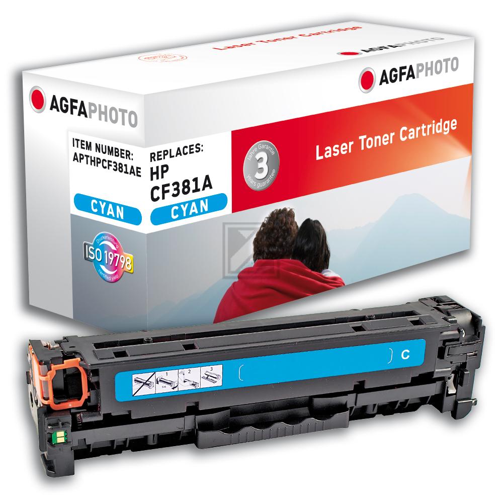 Agfaphoto Toner-Kartusche cyan (APTHPCF381AE) ersetzt 312A
