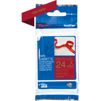 PTOUCH Band rot/gold TZE-RW54 Tze Geräte 24mm