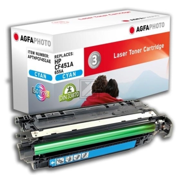 Agfaphoto Toner-Kartusche cyan (APTHPCF451AE) ersetzt 655A