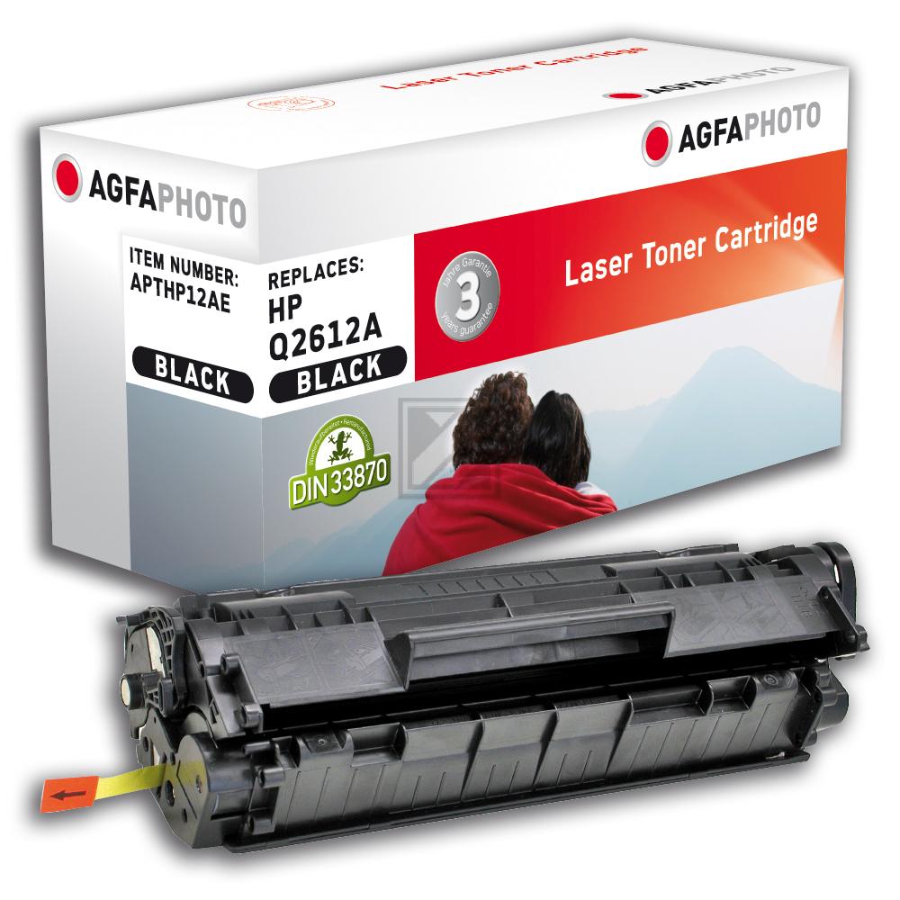 Agfaphoto Toner-Kartusche 2 x schwarz (APTHP12ADUOE) ersetzt 12AD