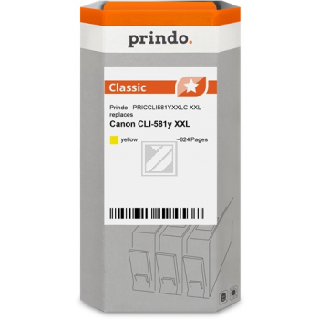 Prindo Tintenpatrone (Classic) gelb (PRICCLI581YXXLC)