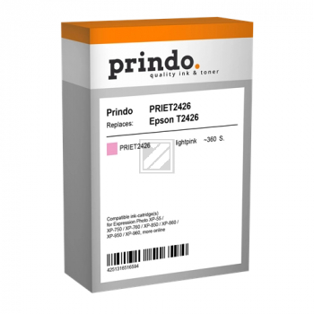 Prindo Tintenpatrone magenta light (PRIET2426) ersetzt T2426