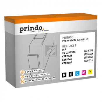 Prindo Tintendruckkopf gelb, magenta, 2 x schwarz, cyan HC (PRSHP934XL 935XLPlus) ersetzt 934XL