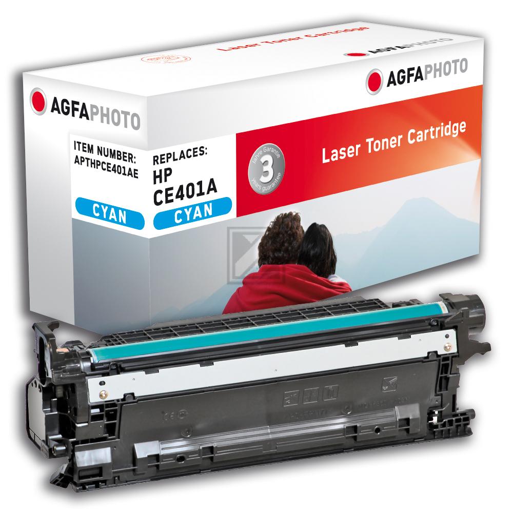 Agfaphoto Toner-Kartusche cyan (APTHPCE401AE) ersetzt 507A