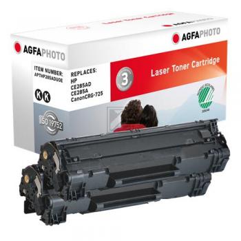Agfaphoto Toner-Kartusche 2 x schwarz (APTHP285ADUOE) ersetzt 85A